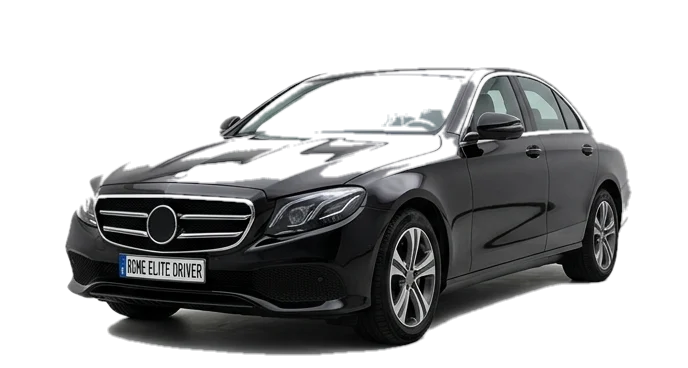 Berlina Mercedes-Benz della flotta Rome Elite Driver
