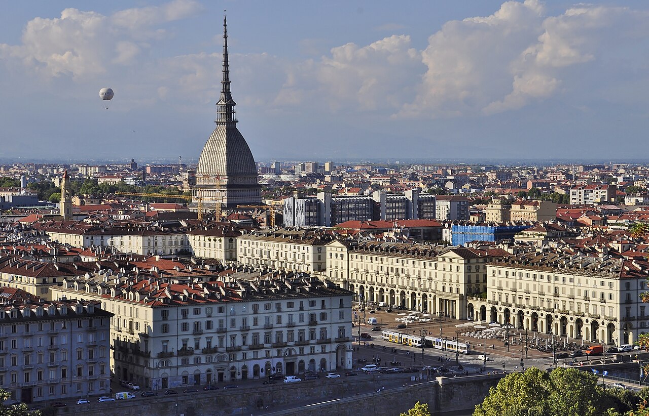 La Mole Antonelliana et le centre de Turin